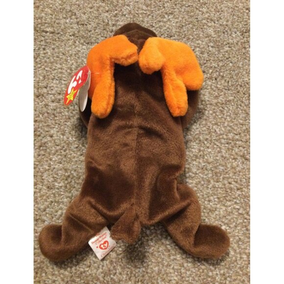 VINTAGE * TY Beanie Baby Plush - 1993 CHOCOLATE Moose - Picture 2 of 8